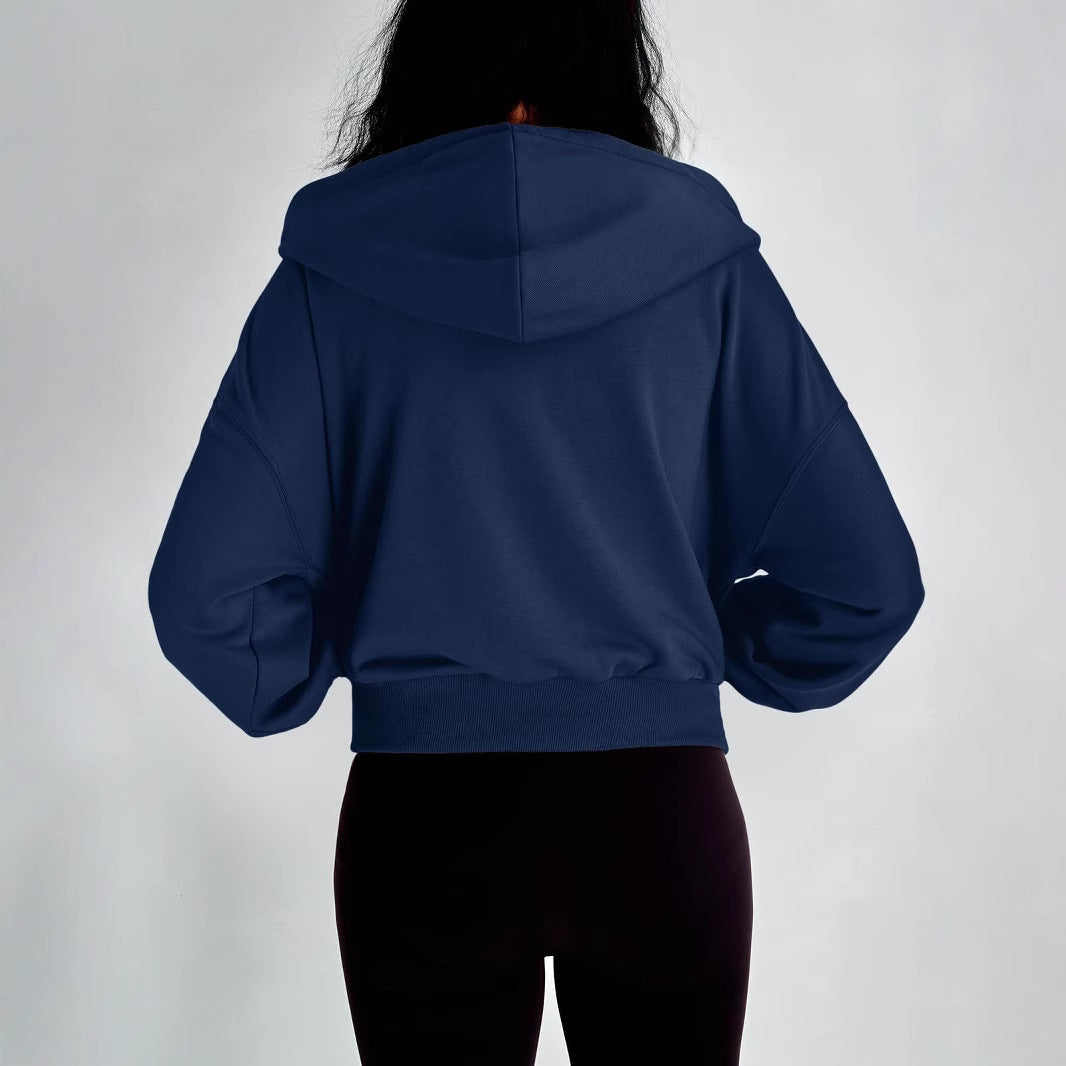 Damen modischer Kapuzenpullover mit lässigem Schnitt und praktischen Taschen Stalluxe