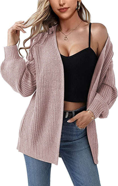 Damen Lässiger Strickcardigan mit beeindruckendem strukturiertem Design und lässigem Schnitt Stalluxe