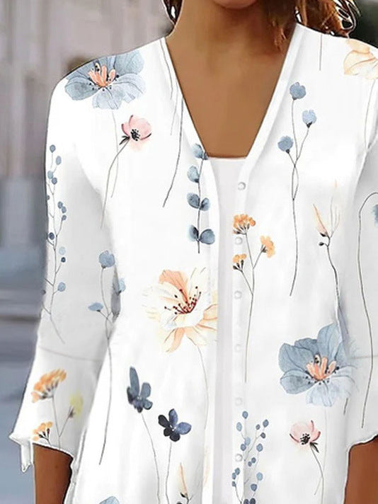 Damen Bluse mit floralen Mustern Stalluxe