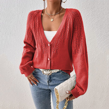 Damen Strickjacke mit filigranem Muster Stalluxe
