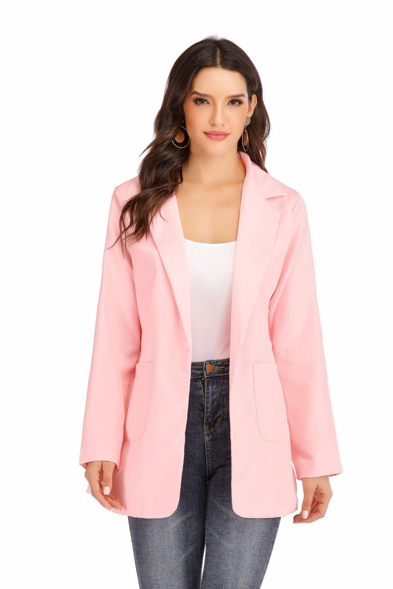 Damen Eleganter Blazer mit strukturiertem Stoff und praktischen Taschen Stalluxe