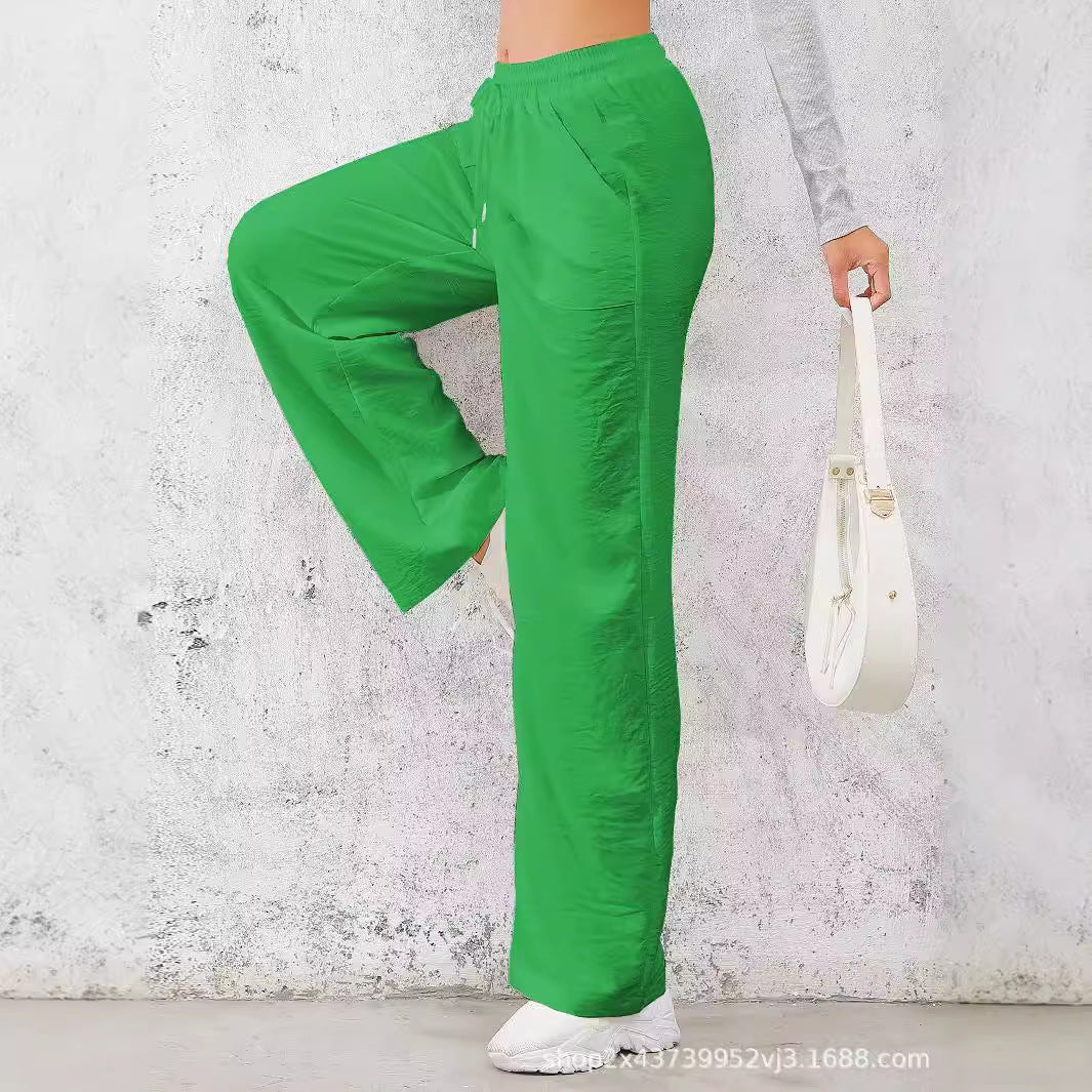 Damen weite Freizeit-Hosen mit elastischem Bund und praktischen Taschen Stalluxe