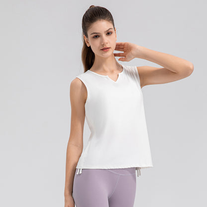 Damen Sportliches Kurzarmshirt mit modischem V-Ausschnitt und atmungsaktiven Materialien Stalluxe