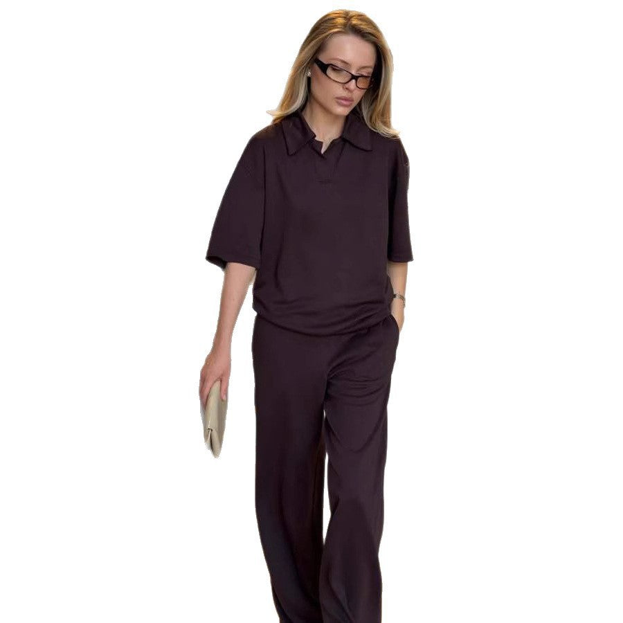 Damen Elegantes und komfortables Jumpsuit mit modischem Kragen Stalluxe