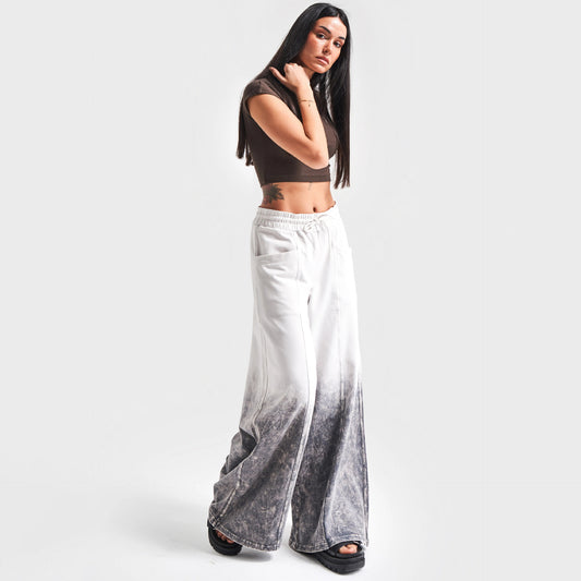Damen Weitgeschnittene Freizeithose mit einzigartigem Ombre-Effekt Stalluxe