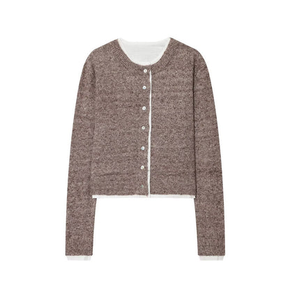 Damen modische Strickjacke mit feinem Knit-Design und eleganten Knopfdetails Stalluxe