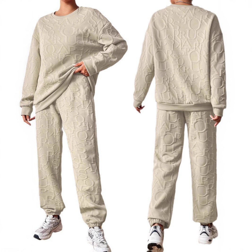 Damen Set aus hochwertigem Sweatshirt und Jogginghose Stalluxe