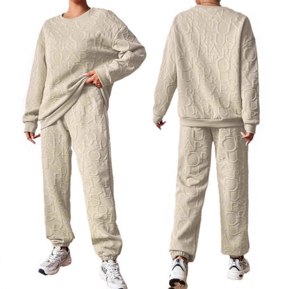 Damen Set aus hochwertigem Sweatshirt und Jogginghose Stalluxe