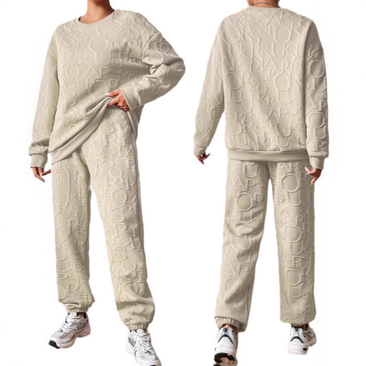 Damen Set aus hochwertigem Sweatshirt und Jogginghose Stalluxe