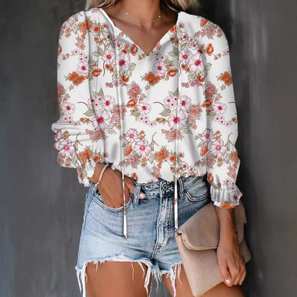 Damen Bluse mit V-Ausschnitt und Rüschendetails Stalluxe