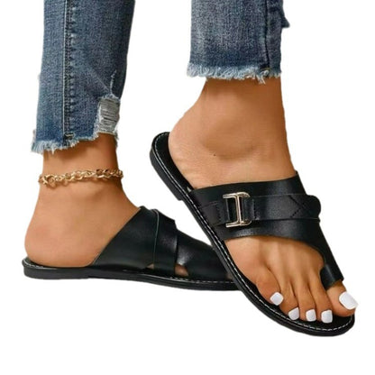 Damen Riemchen-Sandalen mit elastischem Riemen und komfortablem Fußbett Stalluxe
