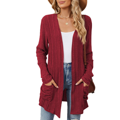 Damen lässiger Strickcardigan Stalluxe