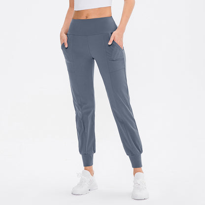 Damen Sportliche Jogginghose mit hoher Taille und praktischen Taschen Stalluxe