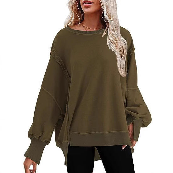 Damen Oversize Sweatshirt mit ballonartigen Ärmeln Stalluxe