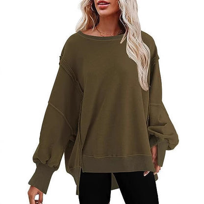 Damen Oversize Sweatshirt mit ballonartigen Ärmeln Stalluxe