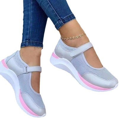 Damen Sportliche Sneakers mit atmungsaktivem Mesh-Obermaterial und rutschfester Sohle Stalluxe