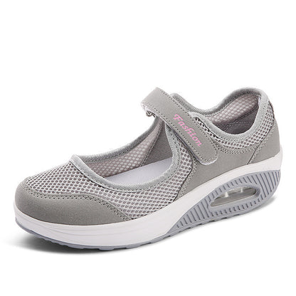 Damen Sportliche Slip-On Sneakers mit elegantem Klettverschluss und atmungsaktivem Mesh-Obermaterial Stalluxe