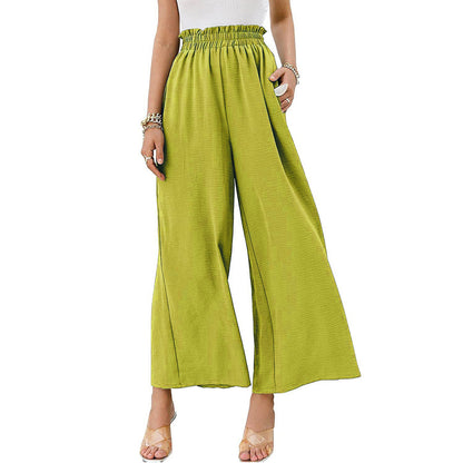 Damen Culotte-Hosen mit weitem Bein und elastischem Bund Stalluxe
