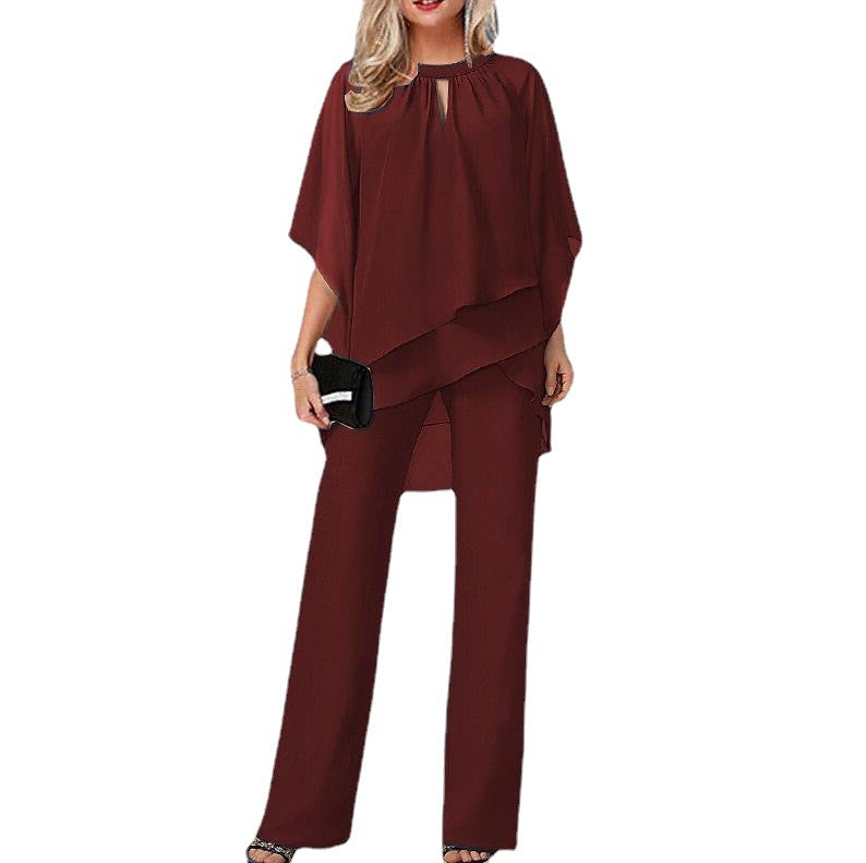 Damen Set aus luftiger Tunika und eleganten Palazzo-Hosen Stalluxe