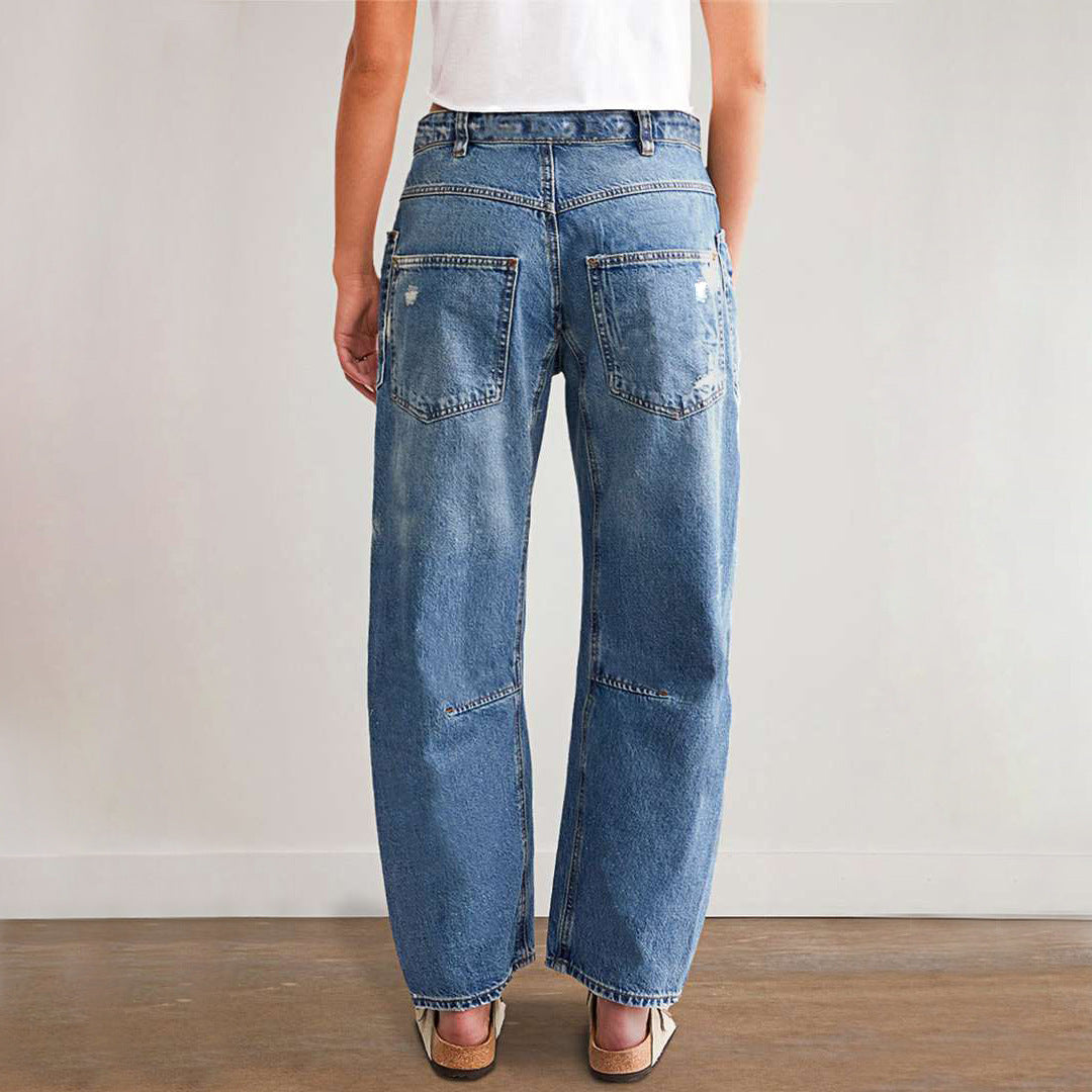 Damen Vintage Destroyed Jeans Stalluxe