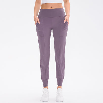 Damen Sportliche Jogginghose mit hoher Taille und praktischen Taschen Stalluxe