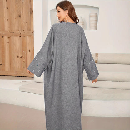 Damen Lange Kimono Jacke mit eleganten Details Stalluxe