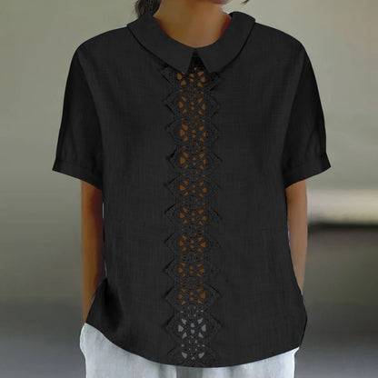 Damen Baumwollbluse mit Stickereidetails Stalluxe