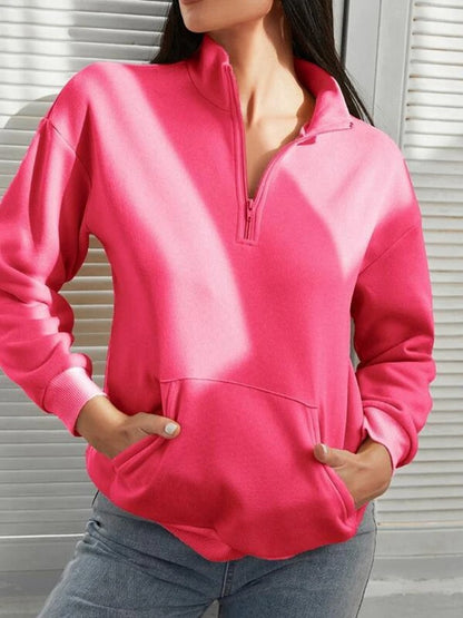 Damen bequemer Stehkragen Pullover Stalluxe