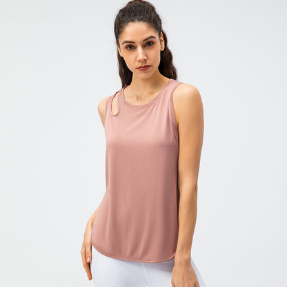 Damen Sportliches Funktions-Tanktop mit elegantem Pailletten-Detail Stalluxe