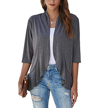 Damen Cardigan mit offenem Frontdesign und praktischen Taschen Stalluxe