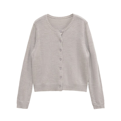 Damen kurzärmelige Strickjacke mit Knopfverschluss Stalluxe