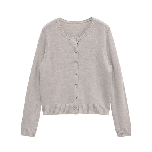 Damen kurzärmelige Strickjacke mit Knopfverschluss Stalluxe