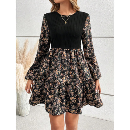 Damen Freizeitkleid mit voluminösem Rock und Ballonärmeln Stalluxe
