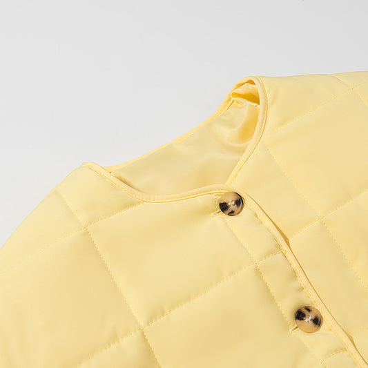 Damen modische gesteppte Jacke mit praktischen Taschen Stalluxe
