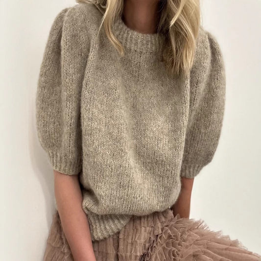 Damen Pullover mit Puffärmeln und weichem Strick Stalluxe