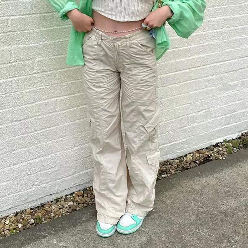 Damen Cargo-Hose mit weitem Schnitt und praktischen Seitentaschen Stalluxe