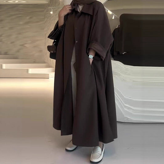 Damen modisches Hemdkleid mit Langarm und eleganter Passform Stalluxe