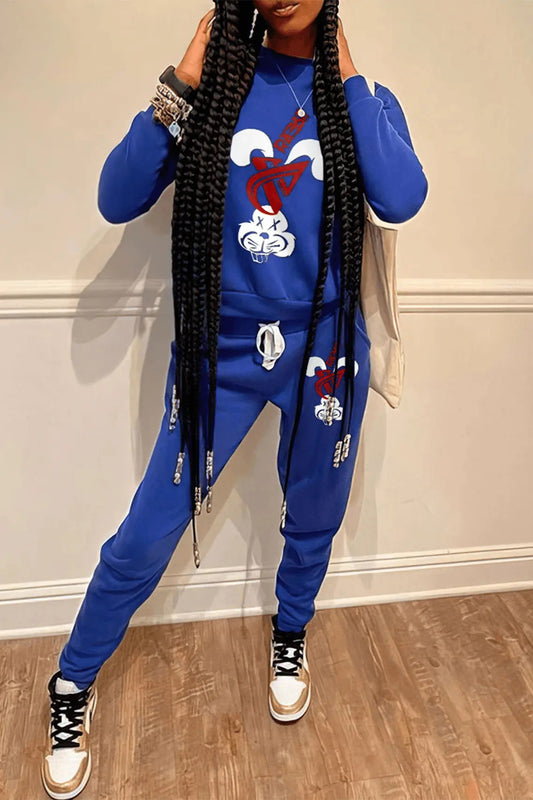 Damen Trainingsanzug mit modernem Bunny-Motiv Stalluxe
