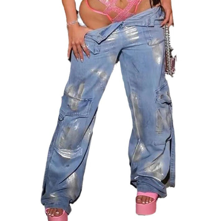 Damen Cargo-Hosen im modernen Street-Style mit kreativem Design Stalluxe