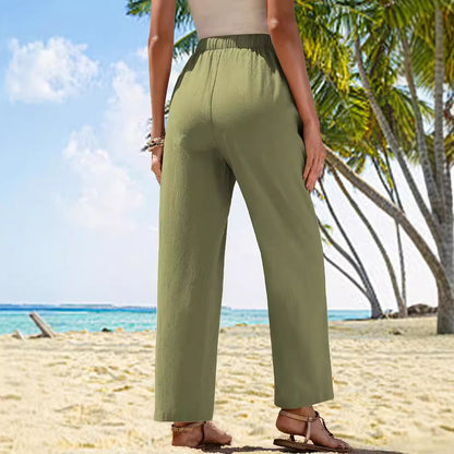 Damen luftige Sommerhose mit praktischen Taschen Stalluxe
