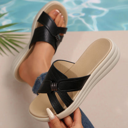 Damen Komfortable Clogs mit ergonomischem Fußbett und modischem Riemendesign Stalluxe