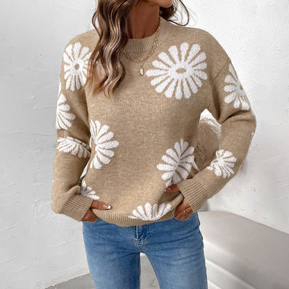 Damen Pullover mit floralen Motiven Stalluxe