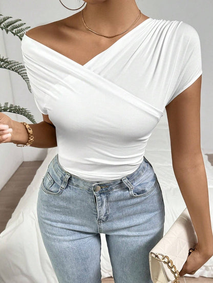 Damen Wickeloberteil mit elegantem Schnitt Stalluxe