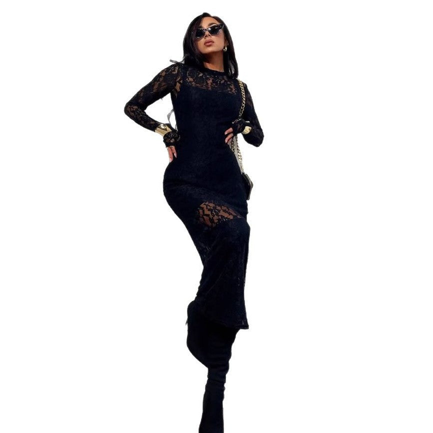 Damen Spitzenkleid im eleganten Bodycon-Stil Stalluxe