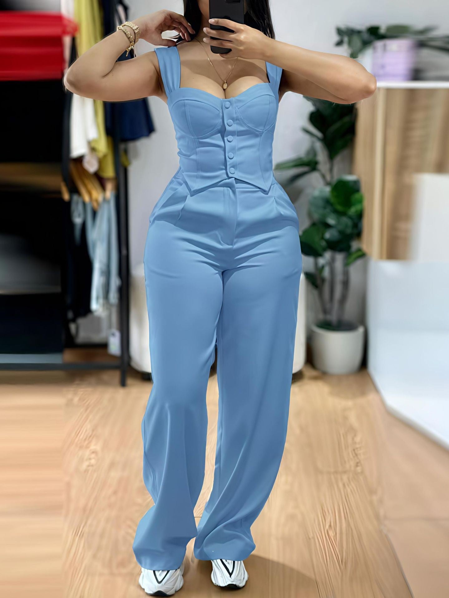 Damen Jumpsuit mit tailliertem Schnitt Stalluxe