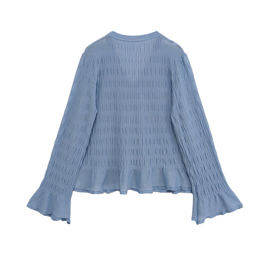 Damen Strickjacke mit weiten Ärmeln und Knopfdetails Stalluxe