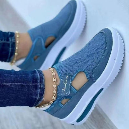 Damen Sportliche Slip-On Sneaker mit atmungsaktivem Obermaterial Stalluxe