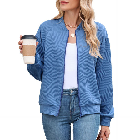 Damen lässige Strickjacke mit strukturiertem Muster und praktischen Taschen Stalluxe