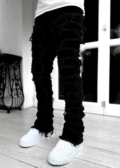 Herren modische Ripped Denim-Hose im lässigen Street-Style Stalluxe
