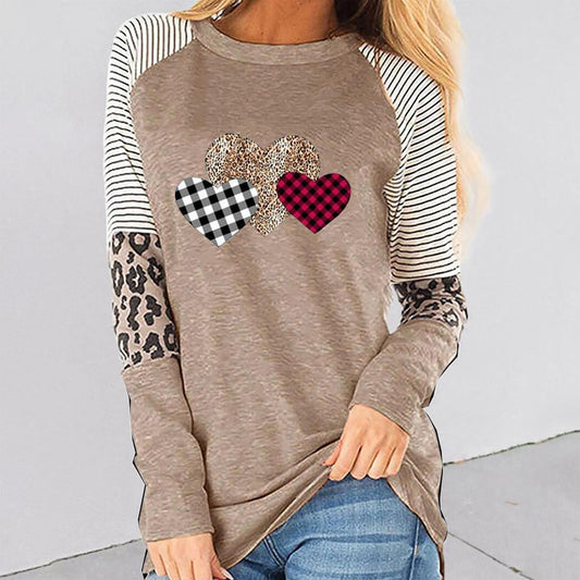 Damen Langarmshirt mit herzigen Motiven und trendigen Mustern Stalluxe